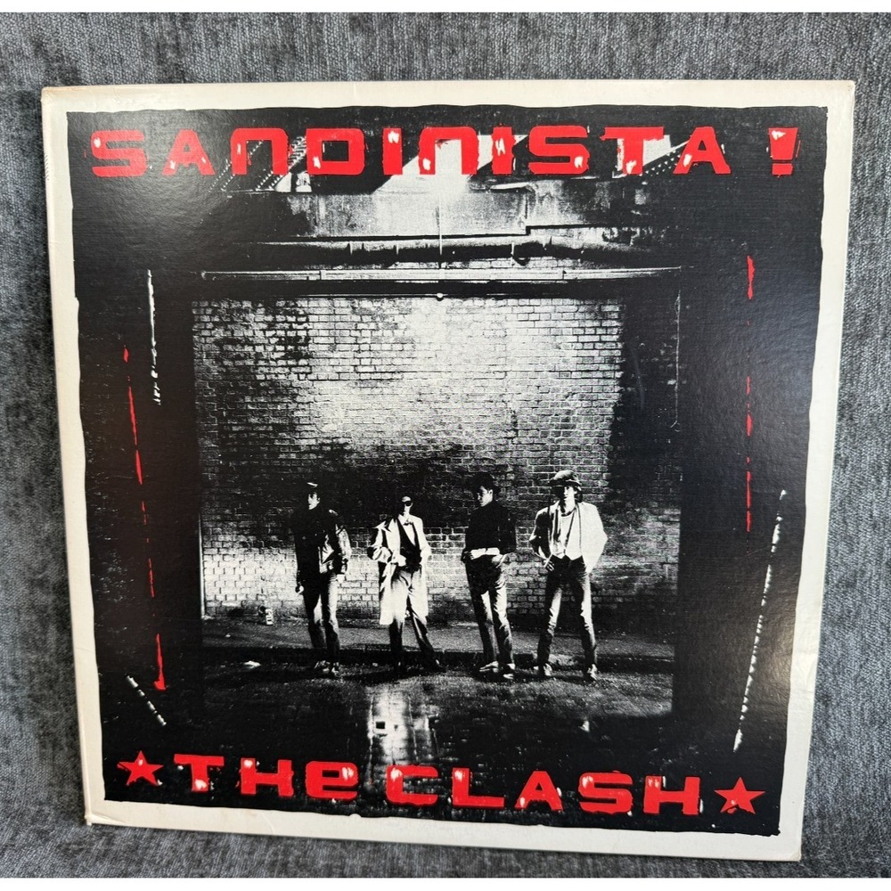 The Clash Sandinista! 12" Vinyl 3LP Album with Original Inlay and Lyrics Sheet